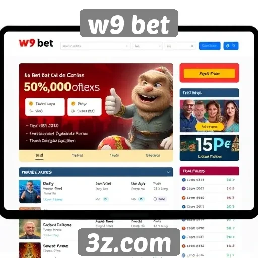 Análise da interface do usuário do site W9 Bet
